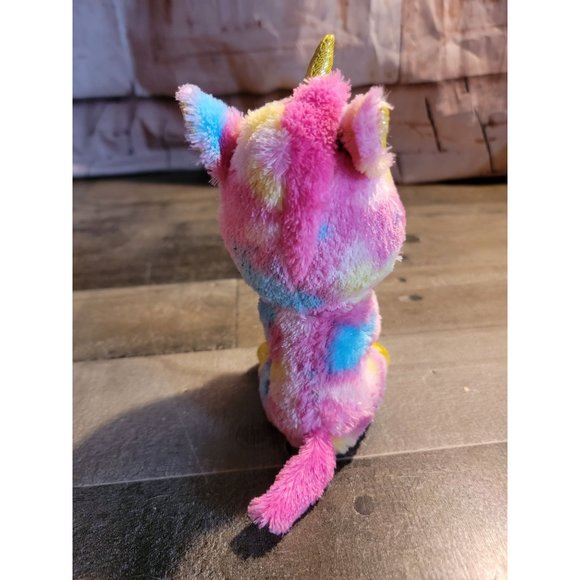 Beanie baby fantasia unicorn multi color stuffed animal plush toy - Picture 3 of 5